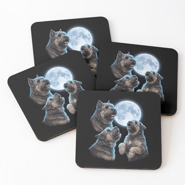 Item preview, Bouvier des Flandres Howling Moon Art Dog Owner designed and sold by TerryConnells.