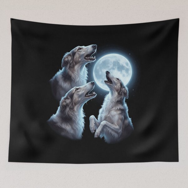 Item preview, Borzoi Howling Moon Art Dog Owner designed and sold by TerryConnells.