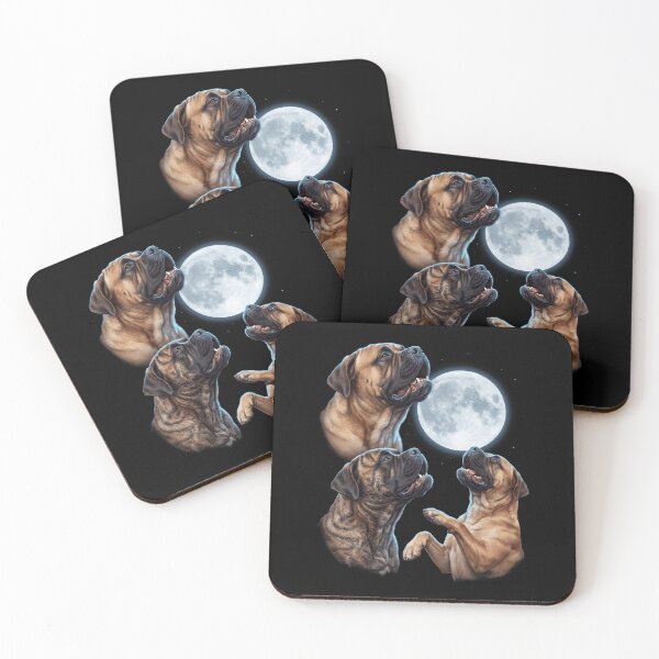 Item preview, Bullmastiff Howling Moon Art Dog Owner designed and sold by TerryConnells.