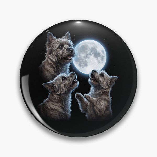 Item preview, Cairn Terrier Howling Moon Art Dog Owner designed and sold by TerryConnells.