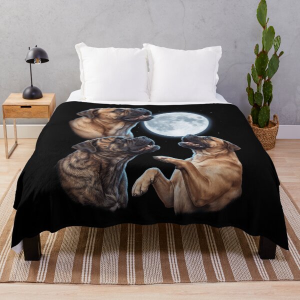 Item preview, Bullmastiff Howling Moon Art Dog Owner designed and sold by TerryConnells.