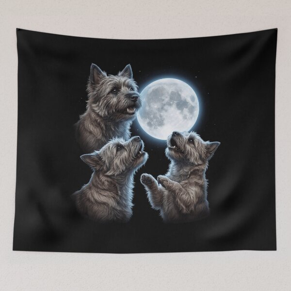Item preview, Cairn Terrier Howling Moon Art Dog Owner designed and sold by TerryConnells.