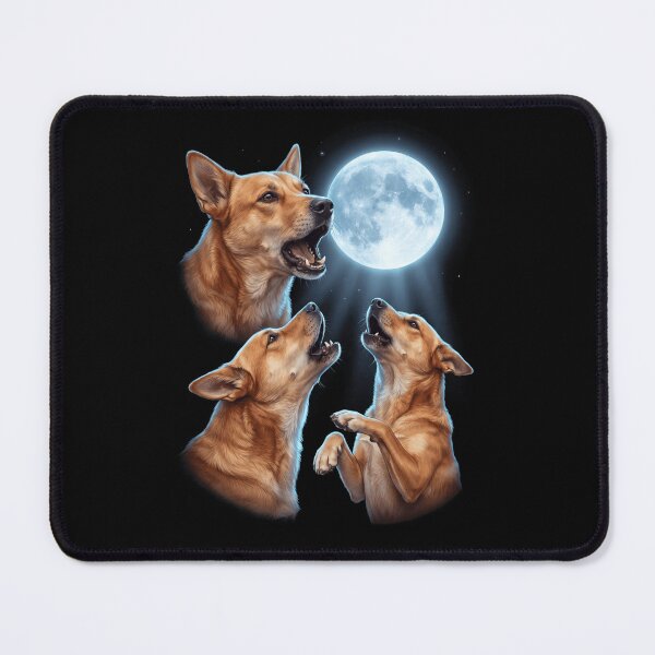 Item preview, Carolina Dog Howling Moon Art Dog Owner designed and sold by TerryConnells.