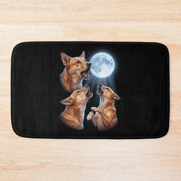 Item preview, Carolina Dog Howling Moon Art Dog Owner designed and sold by TerryConnells.