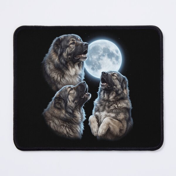 Item preview, Caucasian Shepherd Dog Howling Moon Art Dog Owner designed and sold by TerryConnells.