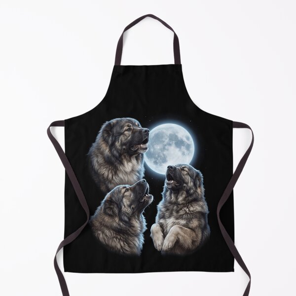 Item preview, Caucasian Shepherd Dog Howling Moon Art Dog Owner designed and sold by TerryConnells.