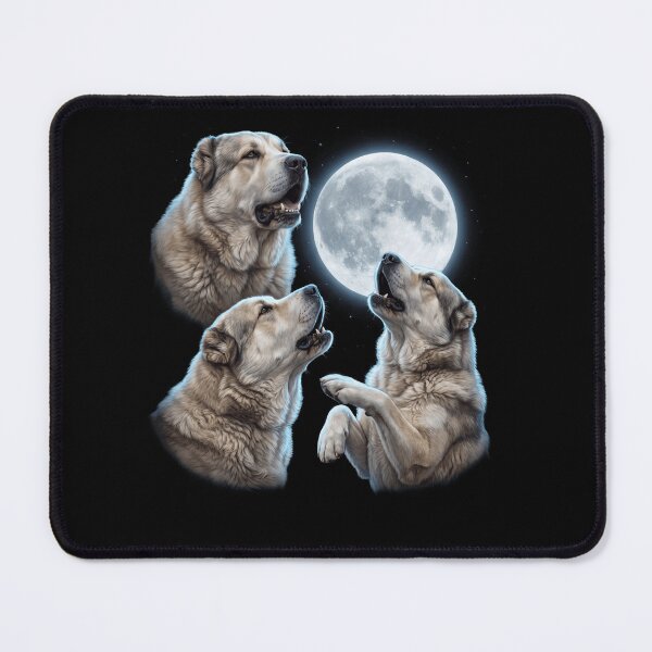 Item preview, Central Asian Shepherd Dog Howling Moon Art Dog Owner designed and sold by TerryConnells.