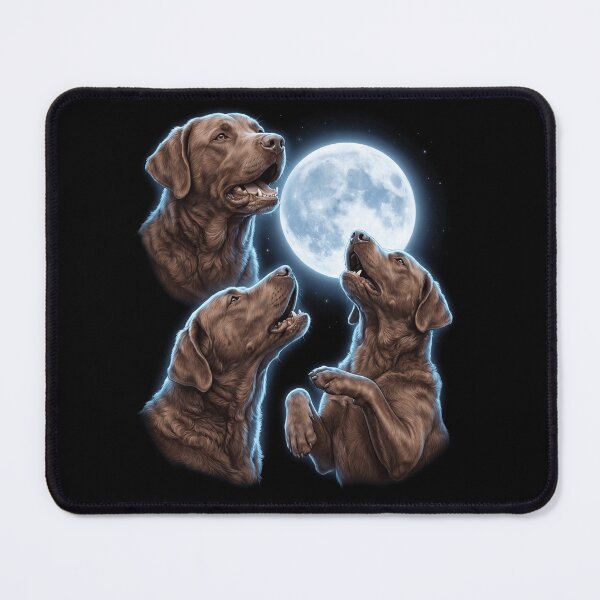 Item preview, Chesapeake Bay Retriever Howling Moon Art Dog Owner designed and sold by TerryConnells.