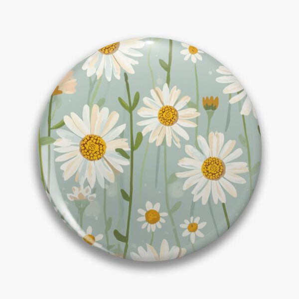 Artikelvorschau, Cute Daisy Pattern Green Background – Floral Cottagecore Phone Case Design entworfen und verkauft von Phil Falkson.