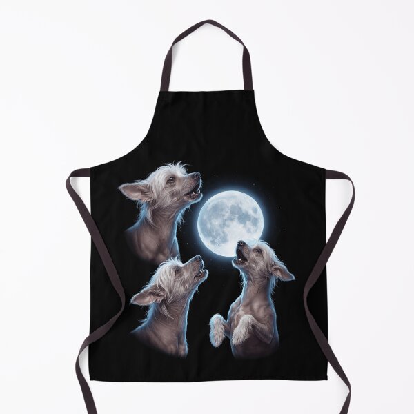 Item preview, Chinese Crested Dog Howling Moon Art Dog Owner designed and sold by TerryConnells.
