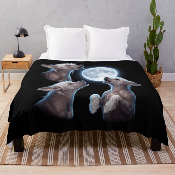 Item preview, Chinese Crested Dog Howling Moon Art Dog Owner designed and sold by TerryConnells.