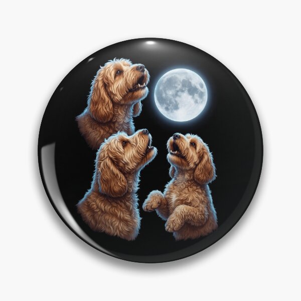 Item preview, Cockapoo Howling Moon Art Dog Owner designed and sold by TerryConnells.