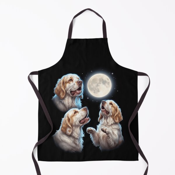 Item preview, Clumber Spaniel Howling Moon Art Dog Owner designed and sold by TerryConnells.