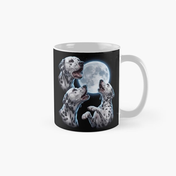 Item preview, Dalmatian Howling Moon Art Dog Owner designed and sold by TerryConnells.