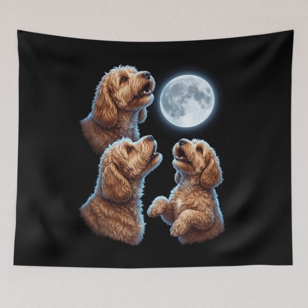 Item preview, Cockapoo Howling Moon Art Dog Owner designed and sold by TerryConnells.