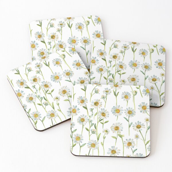 Artikelvorschau, Minimal Daisy Pattern Watercolor – Simple Floral Botanical Aesthetic entworfen und verkauft von Phil Falkson.