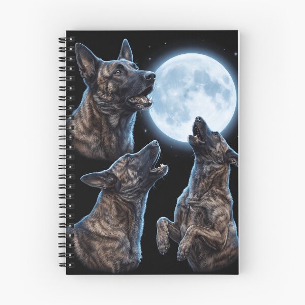 Item preview, Dutch Shepherd Howling Moon Art Dog Owner designed and sold by TerryConnells.