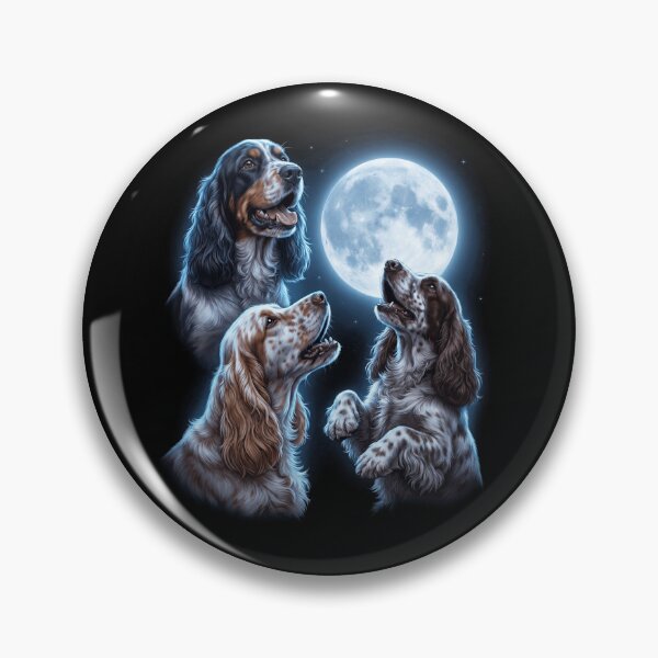 Artikelvorschau, Englischer Cocker Spaniel, der den Mond heult – Kunst, Hundebesitzer entworfen und verkauft von TerryConnells.