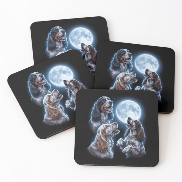 Artikelvorschau, Englischer Cocker Spaniel, der den Mond heult – Kunst, Hundebesitzer entworfen und verkauft von TerryConnells.