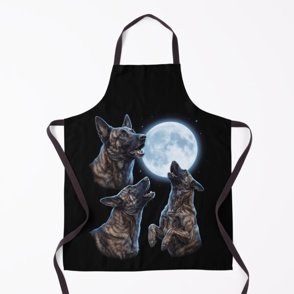 Item preview, Dutch Shepherd Howling Moon Art Dog Owner designed and sold by TerryConnells.
