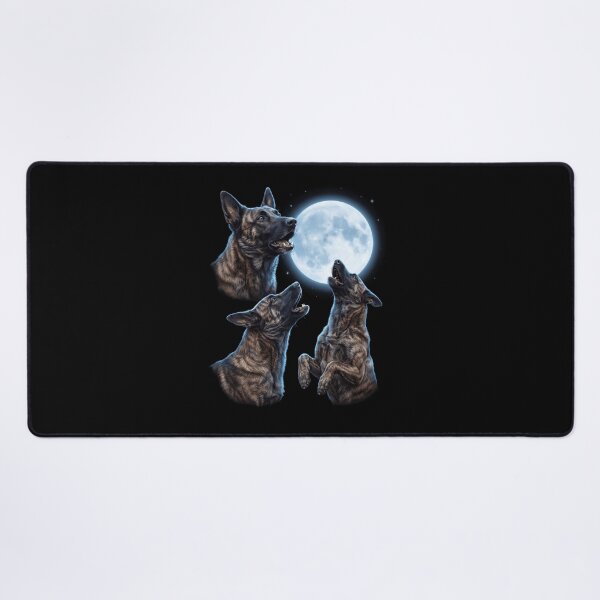 Item preview, Dutch Shepherd Howling Moon Art Dog Owner designed and sold by TerryConnells.