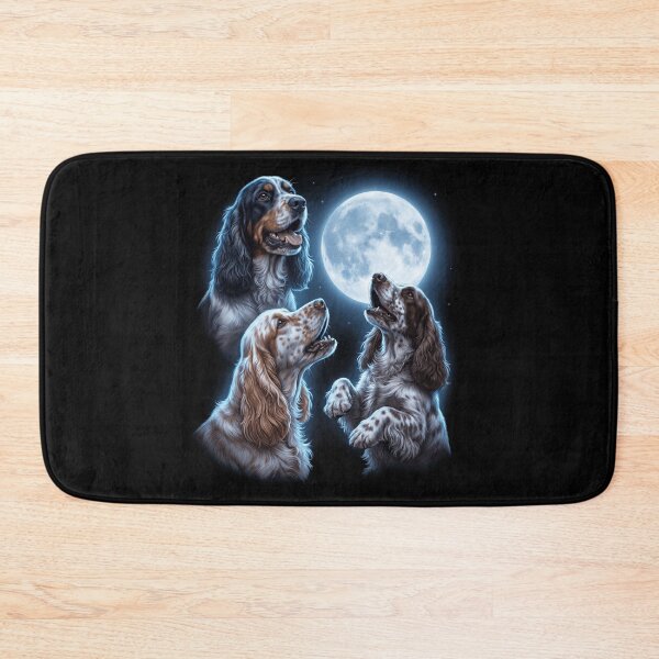 Item preview, English Cocker Spaniel Howling Moon Art Dog Owner designed and sold by TerryConnells.
