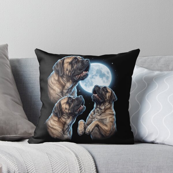 Item preview, English Mastiff Howling Moon Art Dog Owner designed and sold by TerryConnells.