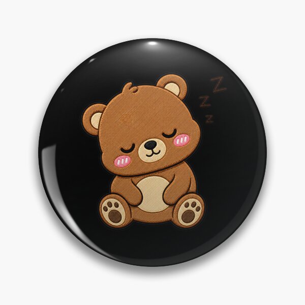Item preview, Sleepy Bear Cute Kawaii Cartoon Design designed and sold by ColorSplash123.