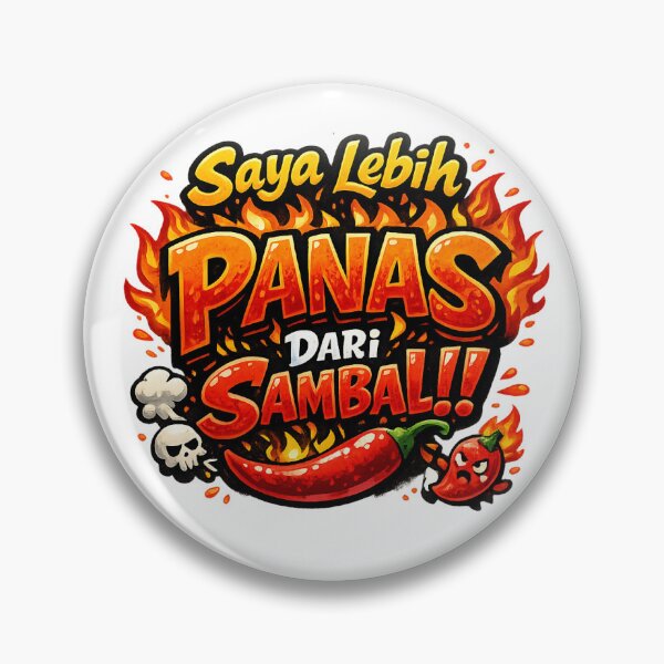 Item preview, Spicy Funny Indonesian Typography Design designed and sold by JeckoStore.