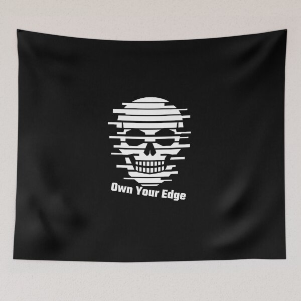 Item preview, Edgy Skull Graphic T-Shirt – Own Your Edge Streetwear Tee for Men & Women designed and sold by quietvisualsco.
