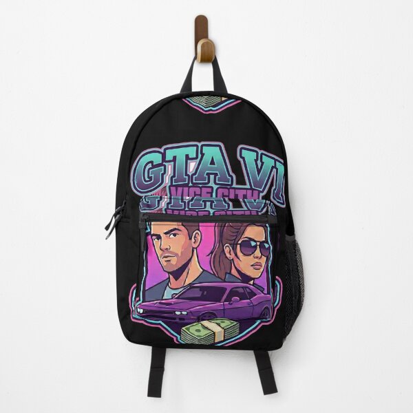Item preview, GTA VI Inspired Minimalist Lucia & Jason designed and sold by Glitch Forge.