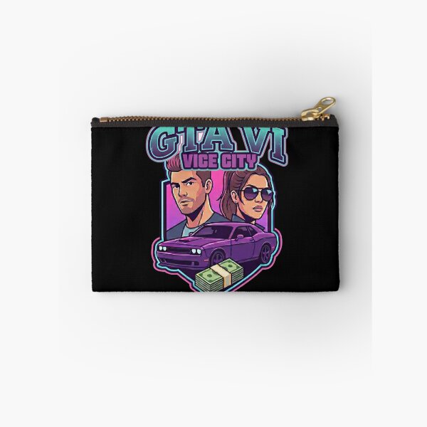Item preview, GTA VI Inspired Minimalist Lucia & Jason designed and sold by Glitch Forge.