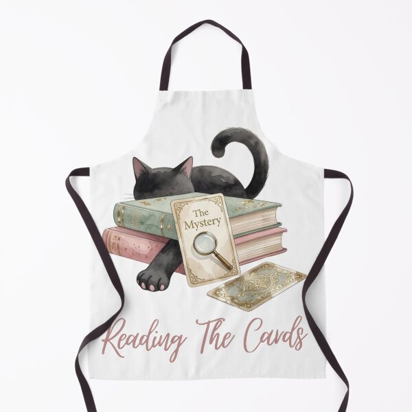Item preview, Reading The Cards — Tarot Cat Mystery Witchy Tee designed and sold by kosimazaki.