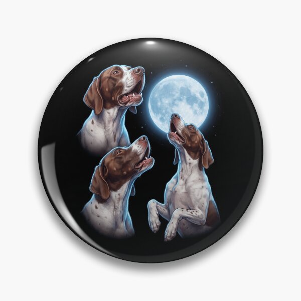 Item preview, English Pointer Howling Moon Art Dog Owner designed and sold by TerryConnells.