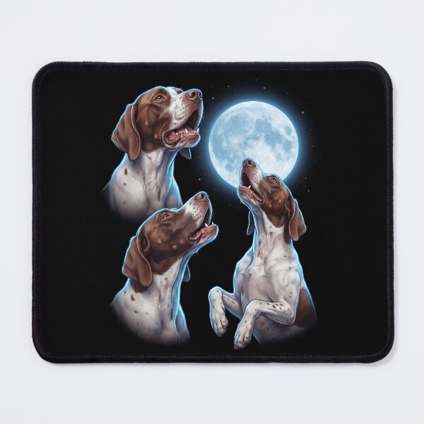 Item preview, English Pointer Howling Moon Art Dog Owner designed and sold by TerryConnells.