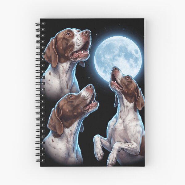Item preview, English Pointer Howling Moon Art Dog Owner designed and sold by TerryConnells.