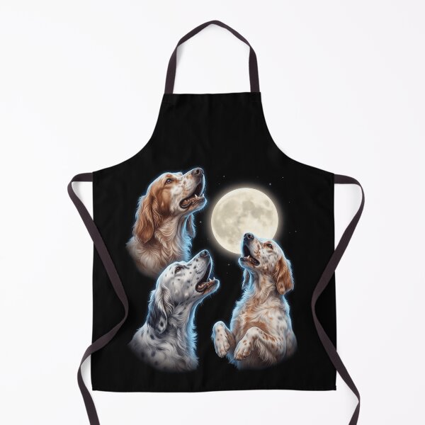 Artikelvorschau, Englischer Setter, heulender Mond, Kunst, Hundebesitzer entworfen und verkauft von TerryConnells.