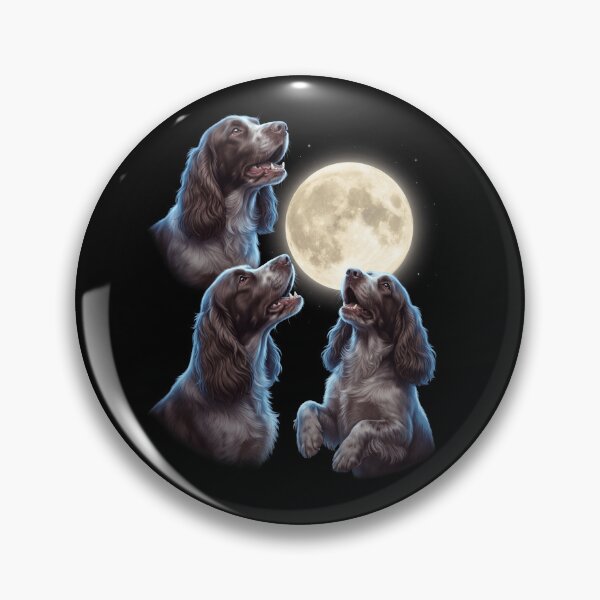 Item preview, Field Spaniel Howling Moon Art Dog Owner designed and sold by TerryConnells.