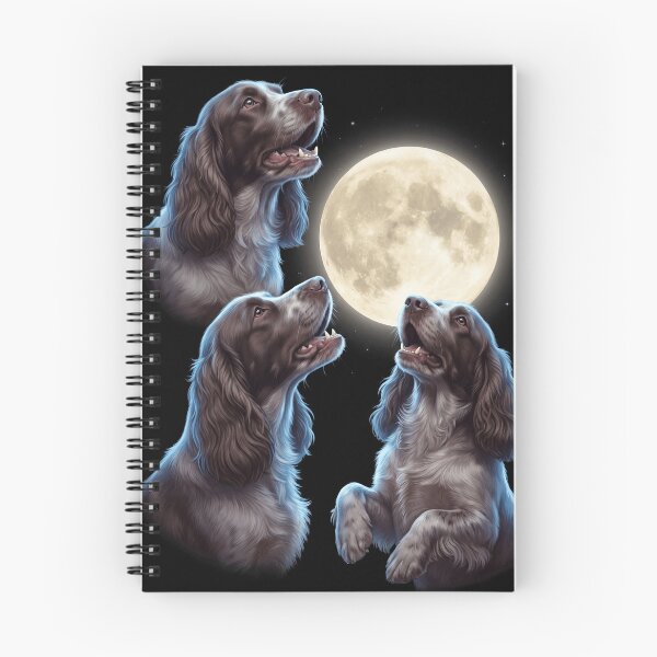 Item preview, Field Spaniel Howling Moon Art Dog Owner designed and sold by TerryConnells.