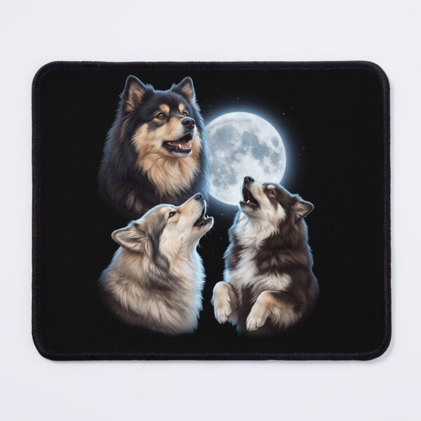 Item preview, Finnish Lapphund Howling Moon Art Dog Owner designed and sold by TerryConnells.
