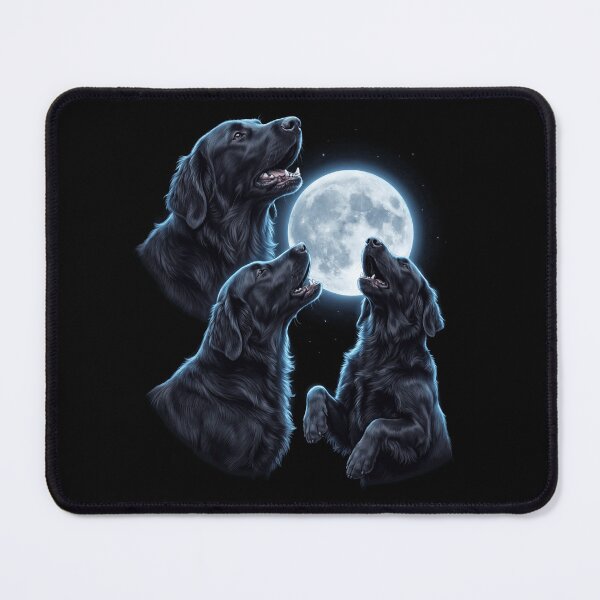 Item preview, Flat Coated Retriever Howling Moon Art Dog Owner designed and sold by TerryConnells.