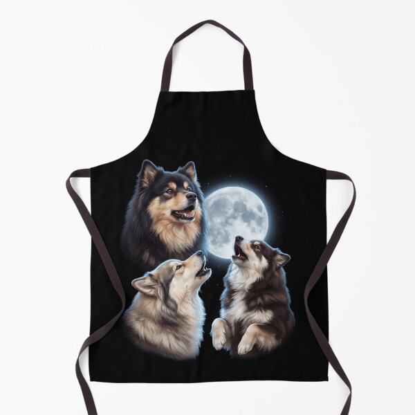 Item preview, Finnish Lapphund Howling Moon Art Dog Owner designed and sold by TerryConnells.