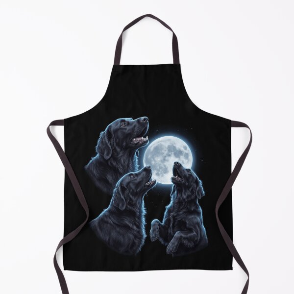 Item preview, Flat Coated Retriever Howling Moon Art Dog Owner designed and sold by TerryConnells.