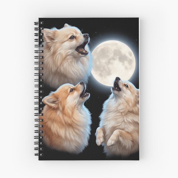 Item preview, German Spitz Howling Moon Art Dog Owner designed and sold by TerryConnells.