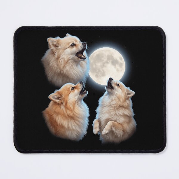 Item preview, German Spitz Howling Moon Art Dog Owner designed and sold by TerryConnells.