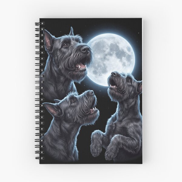 Item preview, Giant Schnauzer Howling Moon Art Dog Owner designed and sold by TerryConnells.
