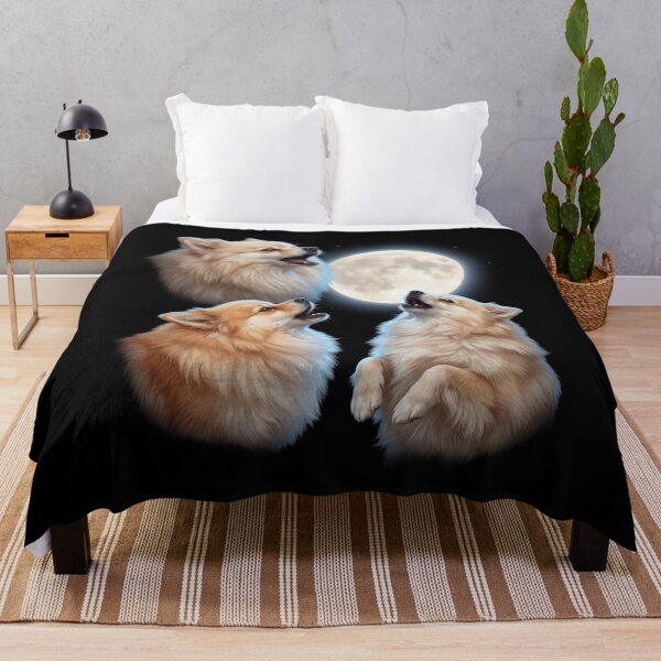 Item preview, German Spitz Howling Moon Art Dog Owner designed and sold by TerryConnells.