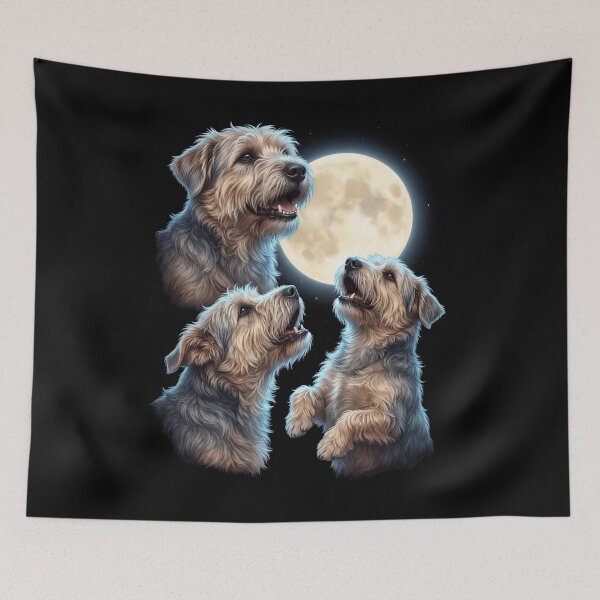 Item preview, Glen of Imaal Terrier Howling Moon Art Dog Owner designed and sold by TerryConnells.