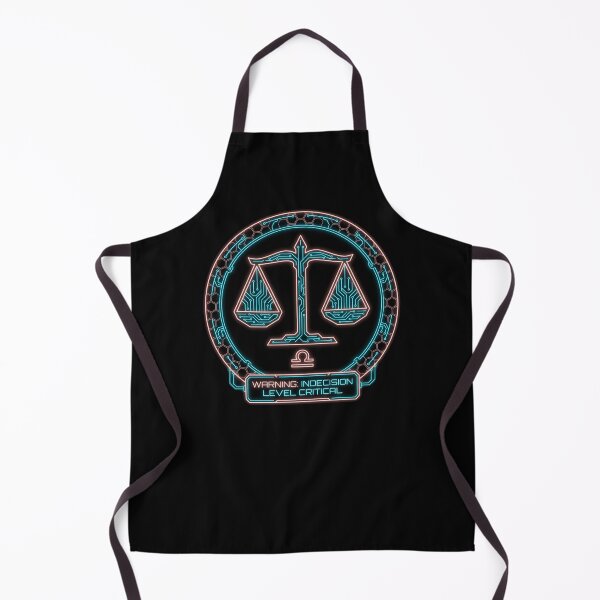 Item preview, Libra Cyberpunk Zodiac Warning Indecision Critical Funny Astrology Design designed and sold by StillWildink.