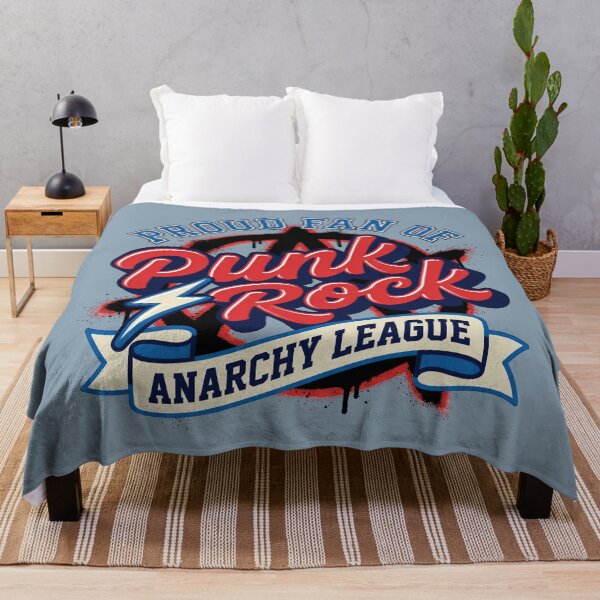 Item preview, Retro Punk Rock Anarchy League Vintage 70s Script Graphic for Rebels designed and sold by Cozy-Old-Pub.